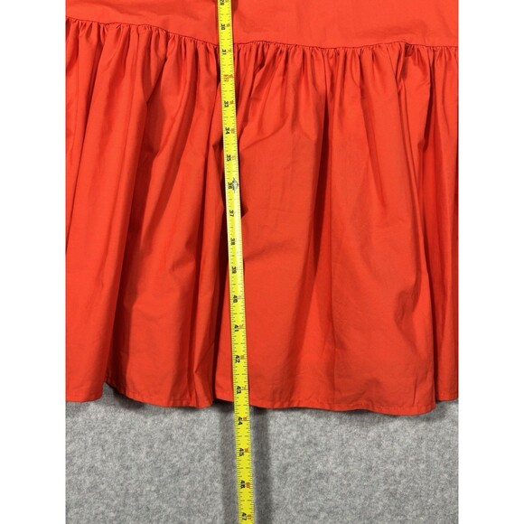 Christopher John Rogers for Target Orange Midi Sleeveless Dress Tiered Size XS - Picture 5 of 9